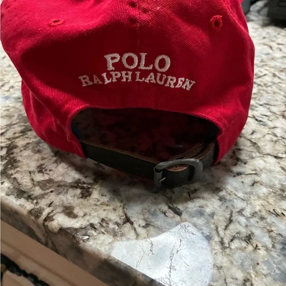 Ralph Lauren Red Polo Cap - Picture 2 of 3